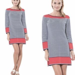 STS SAIL to SABLE Women’s Blue White Striped Coral Sweater Dress